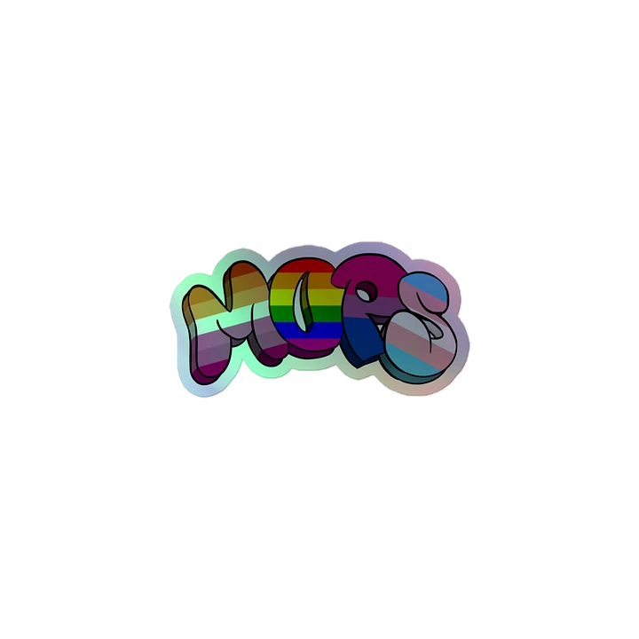 MopsBot Pride Text Sticker - HOLO product image (1)