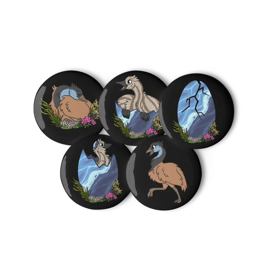 RAWR Tide Pins - Small Black product image (1)
