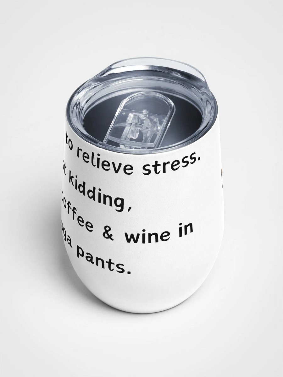 Funny Coffee Wine and Yoga Wine Tumbler product image (5)