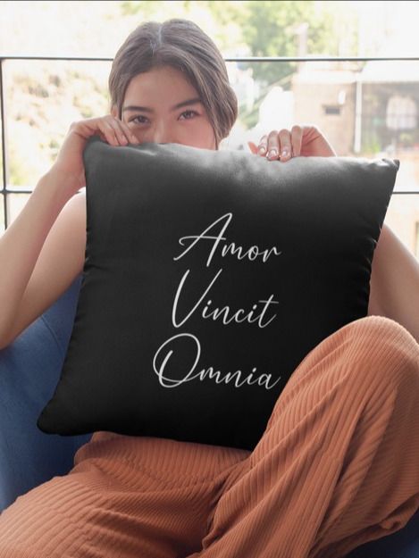 Amor Vincit Omnia Pillow product image (1)
