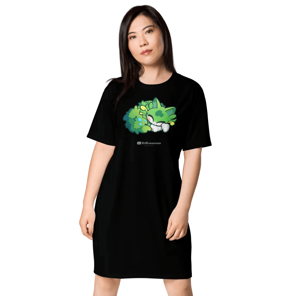 Sleeping Chloe • T-shirt Dress (Black) product image (2)