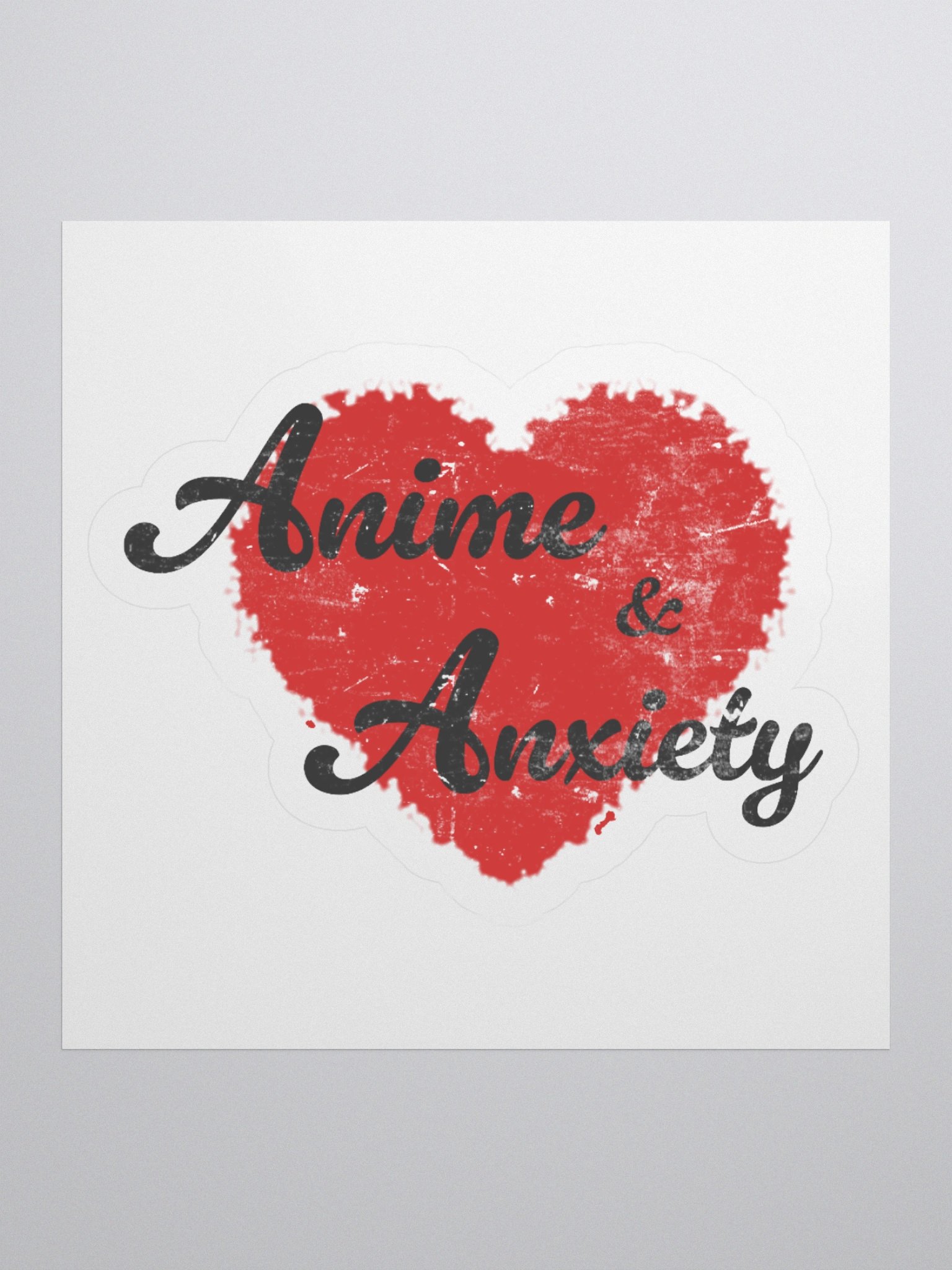 Anime & Anxiety - Kiss Cut Sticker product image (1)