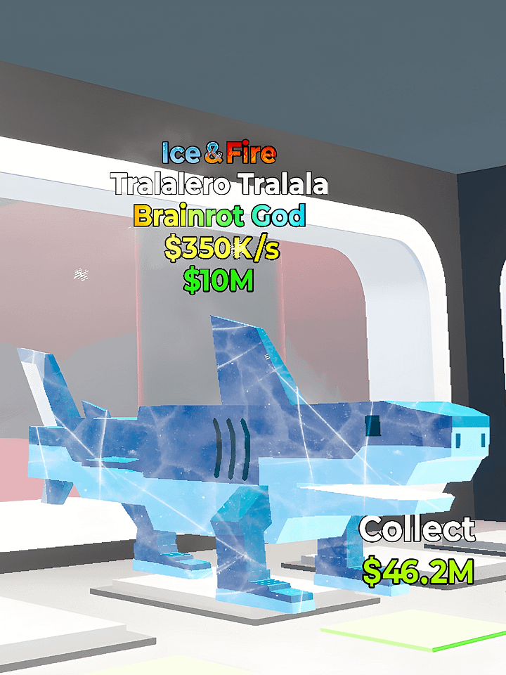 Ice and Fire Tralalero Tralala (Brainrot God) product image (1)