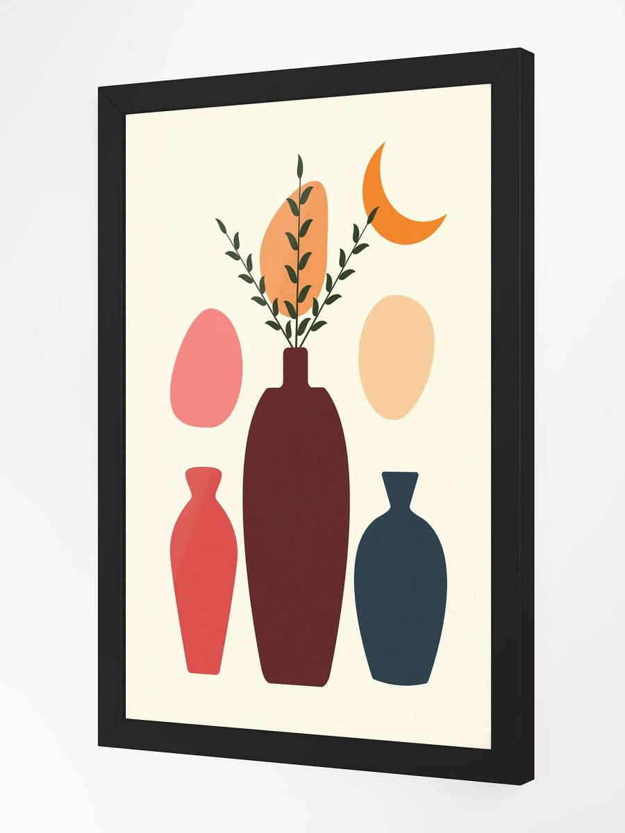 Abstract Vases Framed Matte Poster product image (8)