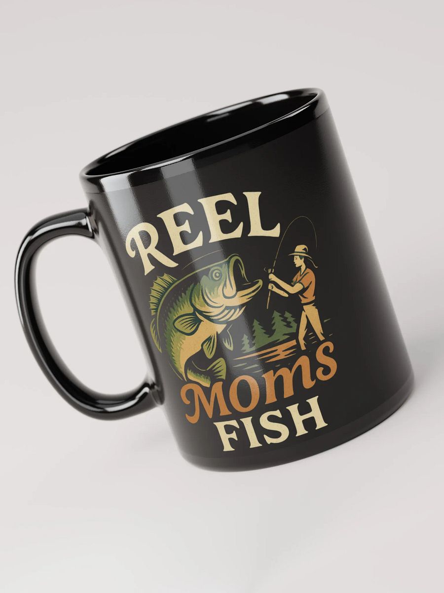 Reel Moms Fish Coffee Mug – Funny Vintage Mug for Fishing Moms product image (5)