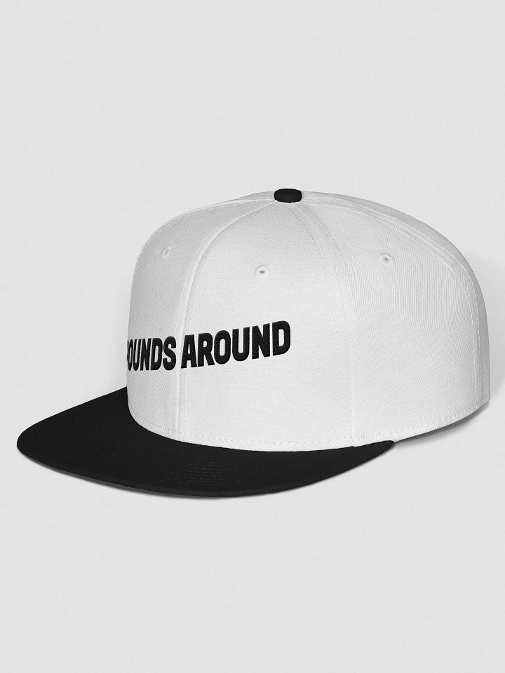 POUNDS AROUND WHITE AND BLACK SNAPBACK product image (2)