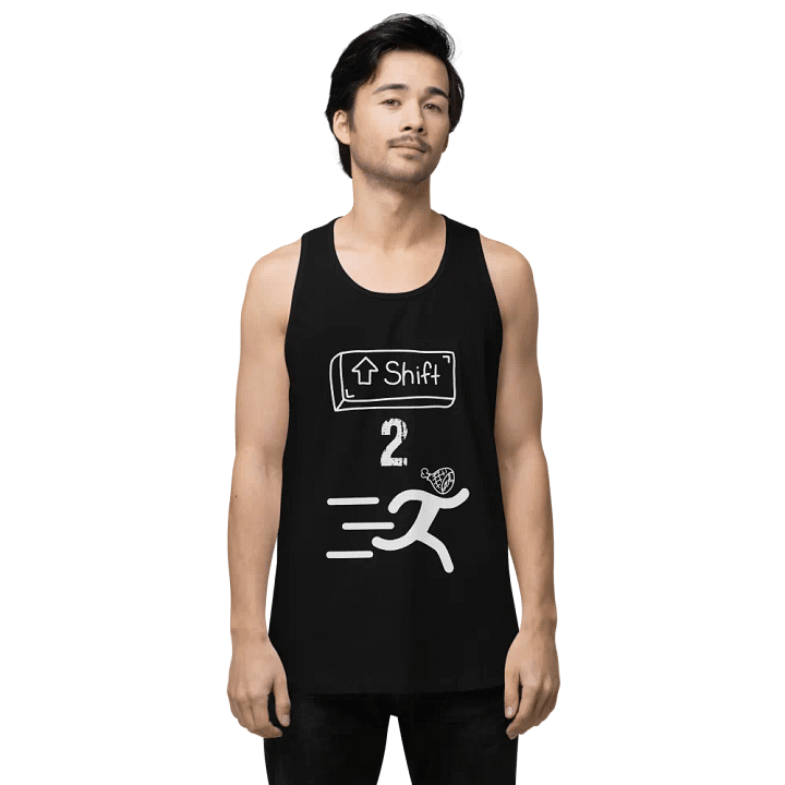 Shift 2 Run! Cotton Heritage Men's Premium Tank Top product image (2)