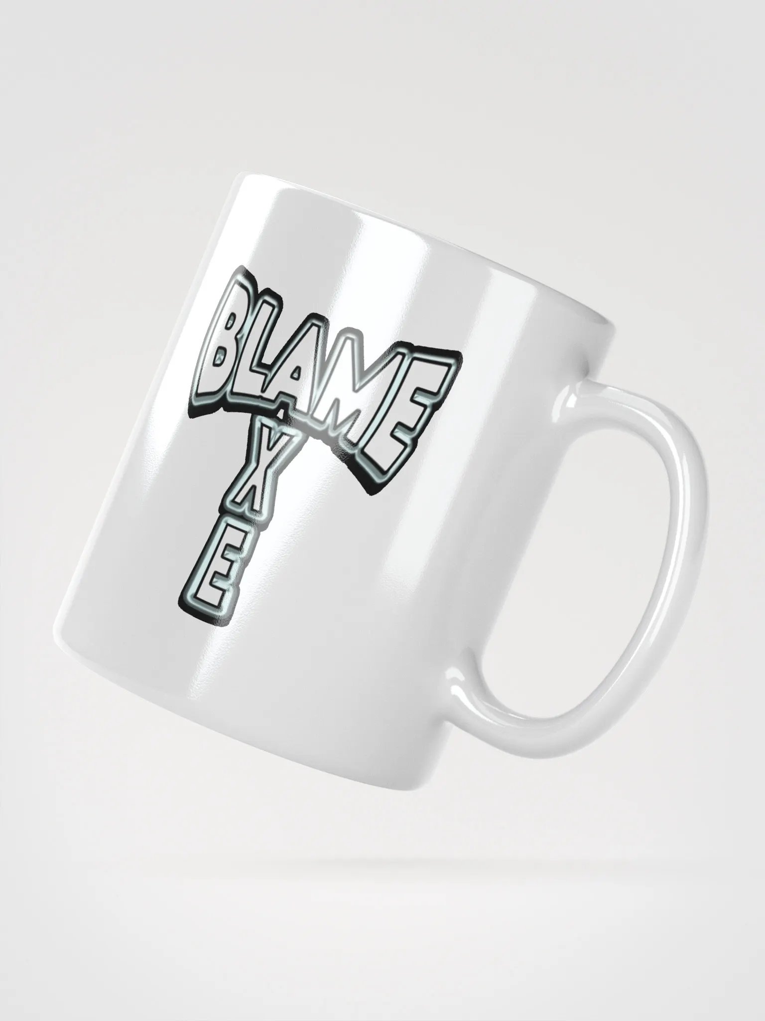 Blame Axe Mug White w/white letters product image (1)