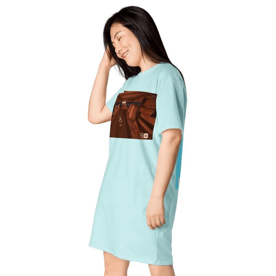 Váy thun in toàn thân/Full body printed T-shirt dress product image (11)
