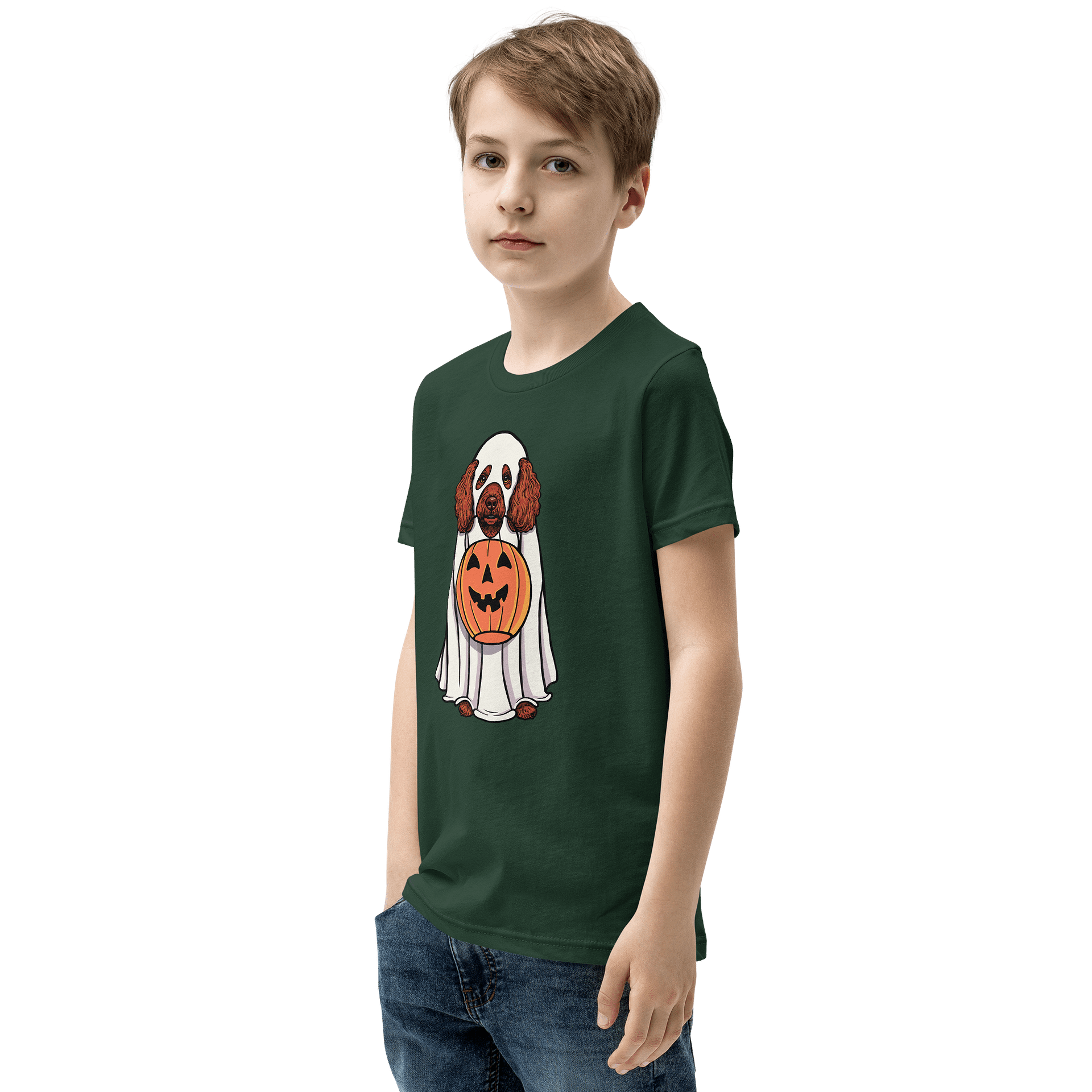 Halloween Miniature Poodle(Red) Youth T-Shirt product image (4)