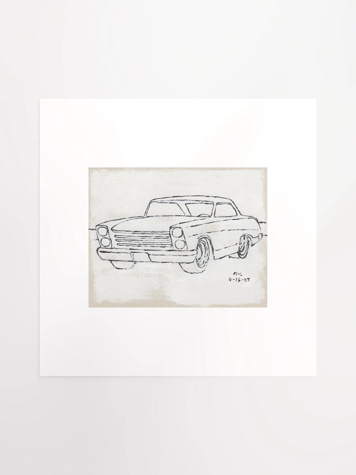 White Car #2 Print product image (1)