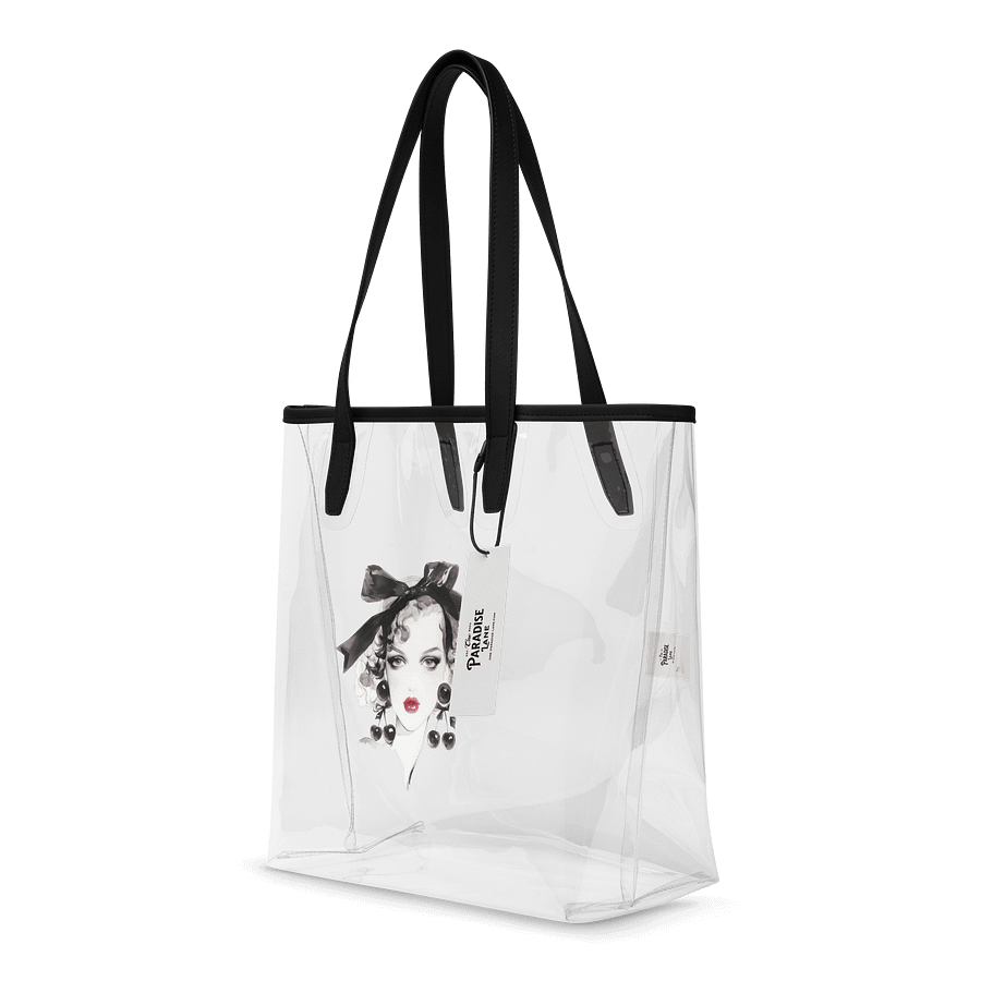“Vintage Glam” Clear Tote Bag – Fashion Sketch product image (4)