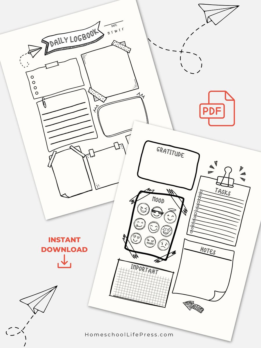 Homeschool Student Daily Journal | Logbook product image (4)