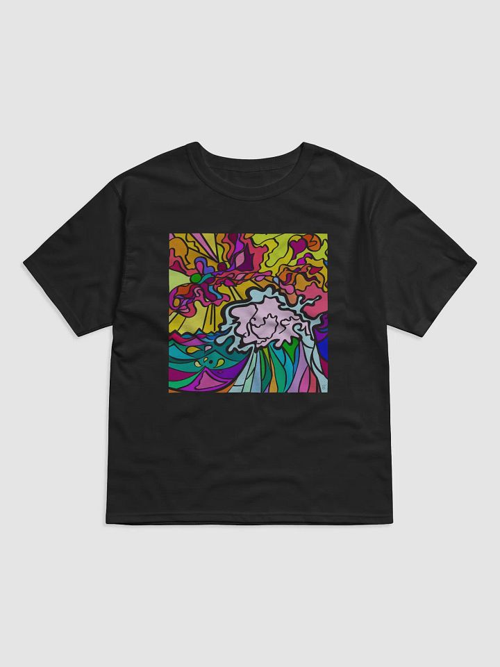 Vibrant Energy Abstract T-Shirt - Wave at Sunset product image (1)