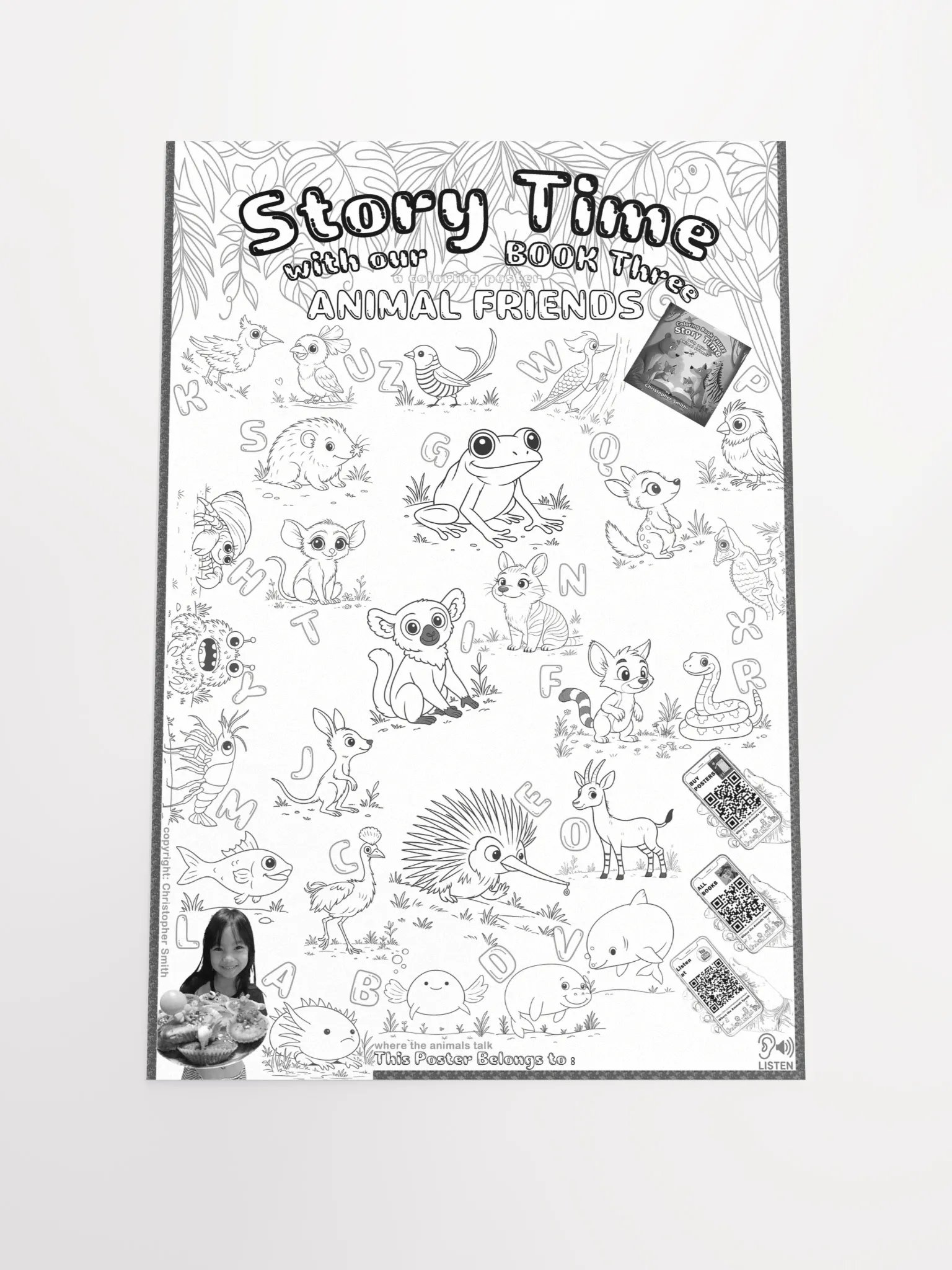 Where the Animals Speak Book 3 : Coloring Poster product image (3)