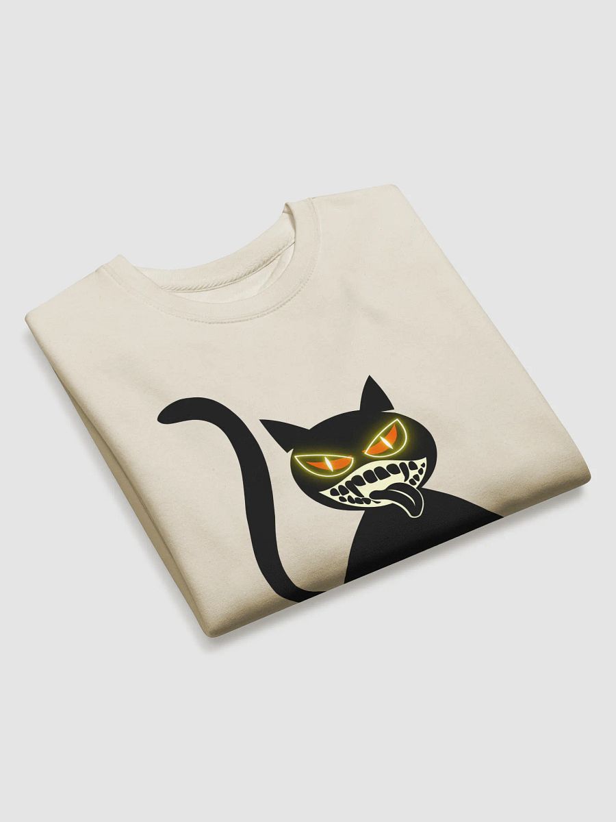 Smiley Cat with Slimey Teeth Sweatshirt – Creepy Cute Streetwear product image (18)