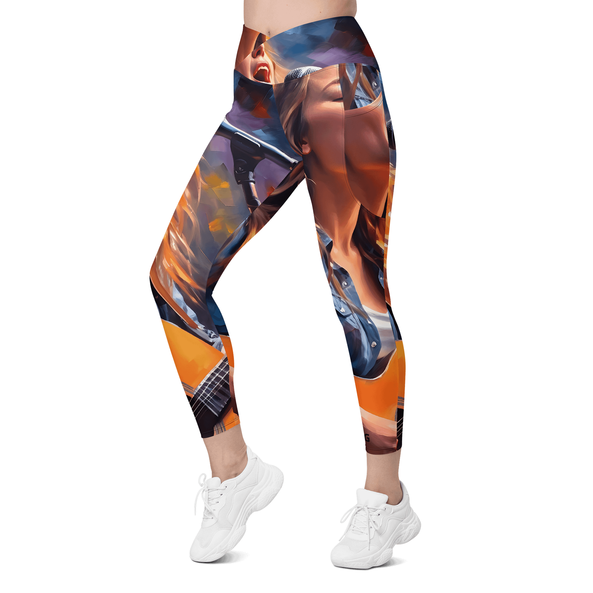 'Impossible Dream' Crossover Leggings with Pockets product image (6)