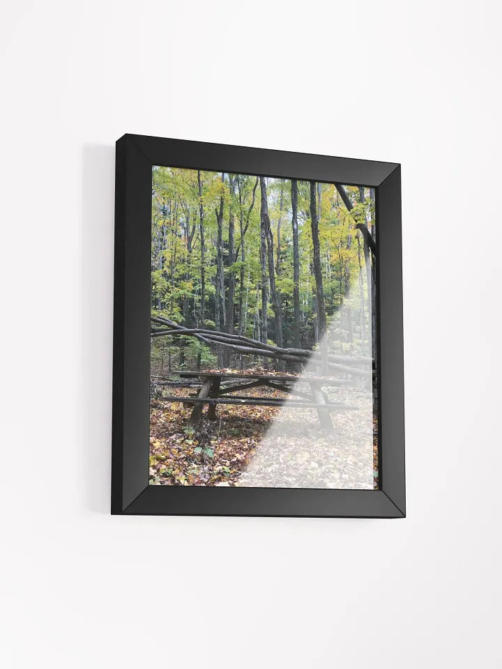Picnic Table in the Fall High Quality Matte Poster product image (2)