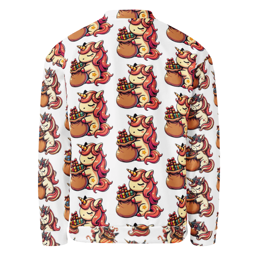 Vibrant Fox Tales All-Over Print Bomber Jacket product image (2)