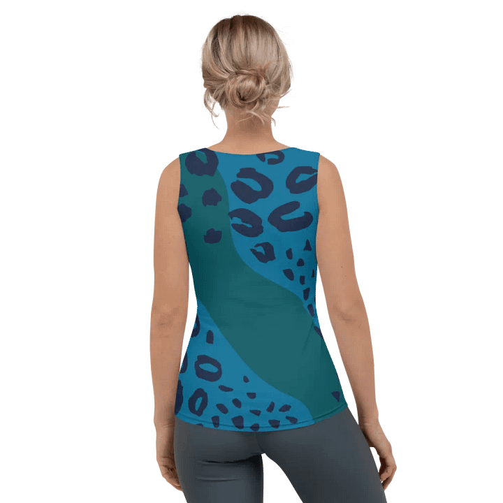 Blue Leopard Allure Women's Tank Top product image (2)