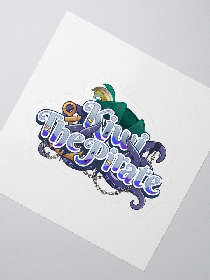 Kiwi the Pirate Logo Sticker product image (6)