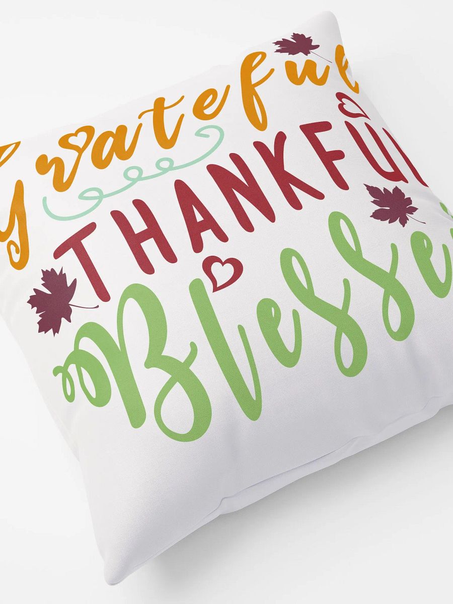 Grateful Thankful Blessed Pillow product image (8)