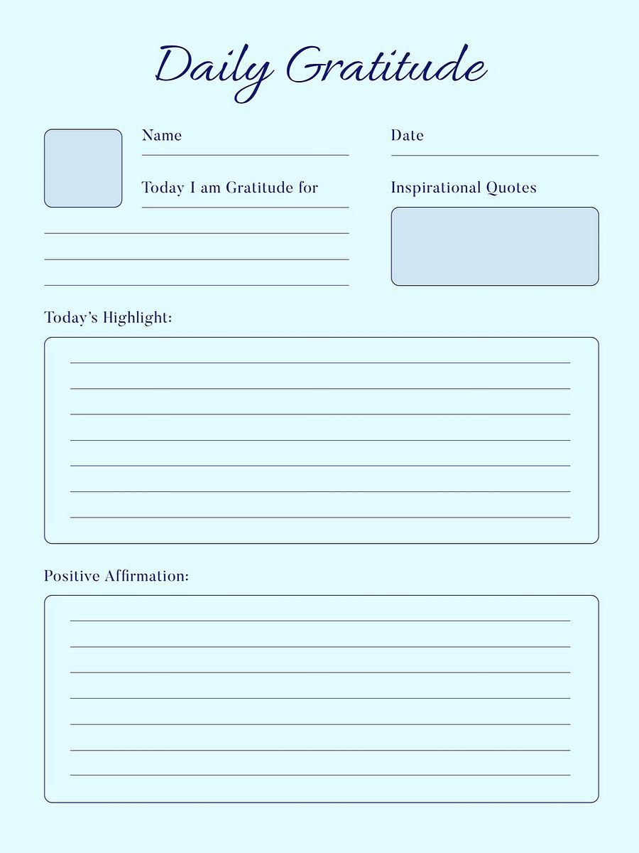 6 Piece Daily Planner Set (Blue) product image (3)