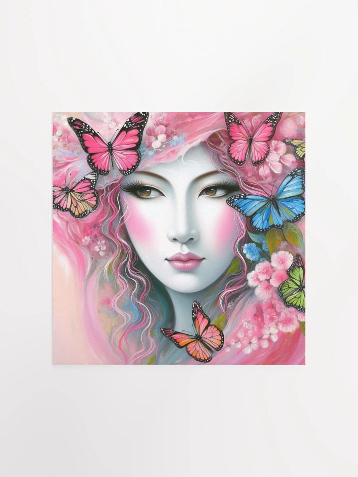 Woman and Butterflies Poster product image (1)