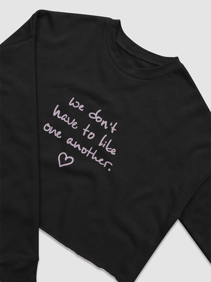 ONE ANOTHER (pink) women's fleece crop sweatshirt product image (1)