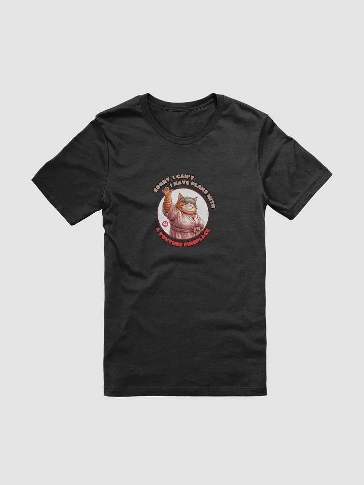 Cozy Cat - Sorry, I Can't. I Have Plans With a YouTube Fireplace | Tee product image (1)