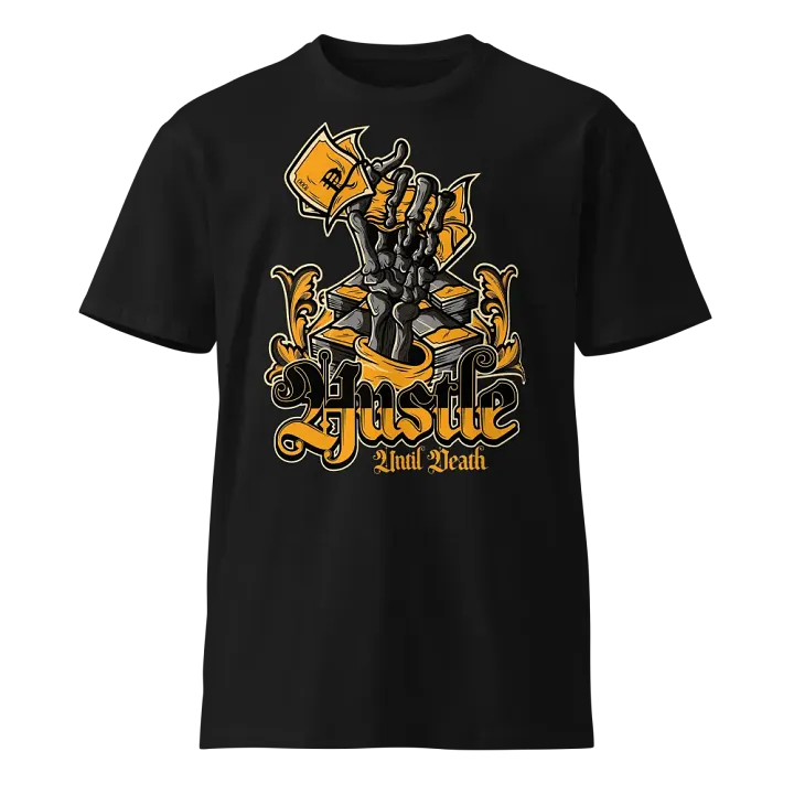 Gothic Hustle Skeleton Money T-Shirt product image (1)
