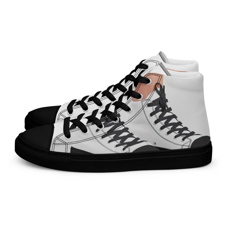Men's High Top Canvas Shoes 5, 5.5, 6, 6.5, 7, 7.5, 8, 8.5, 9, 9.5, 10, 10.5, 11, 11.5, 12, 12.5, 13Size guide product image (1)