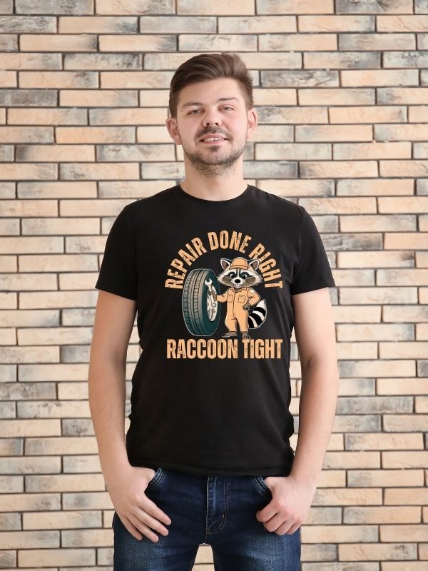 repair done right raccoon tight shirt product image (1)