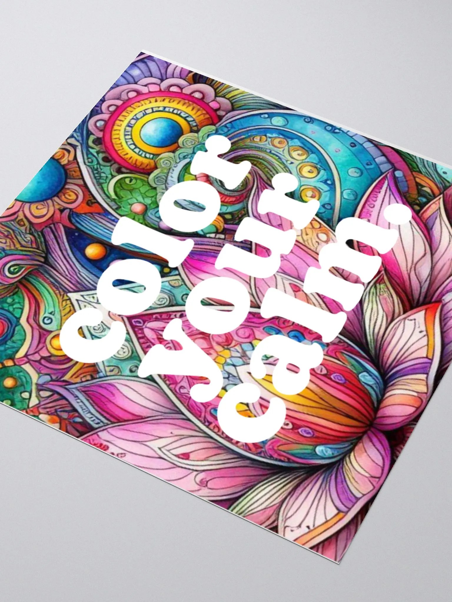 'color your calm.' Sticker product image (7)