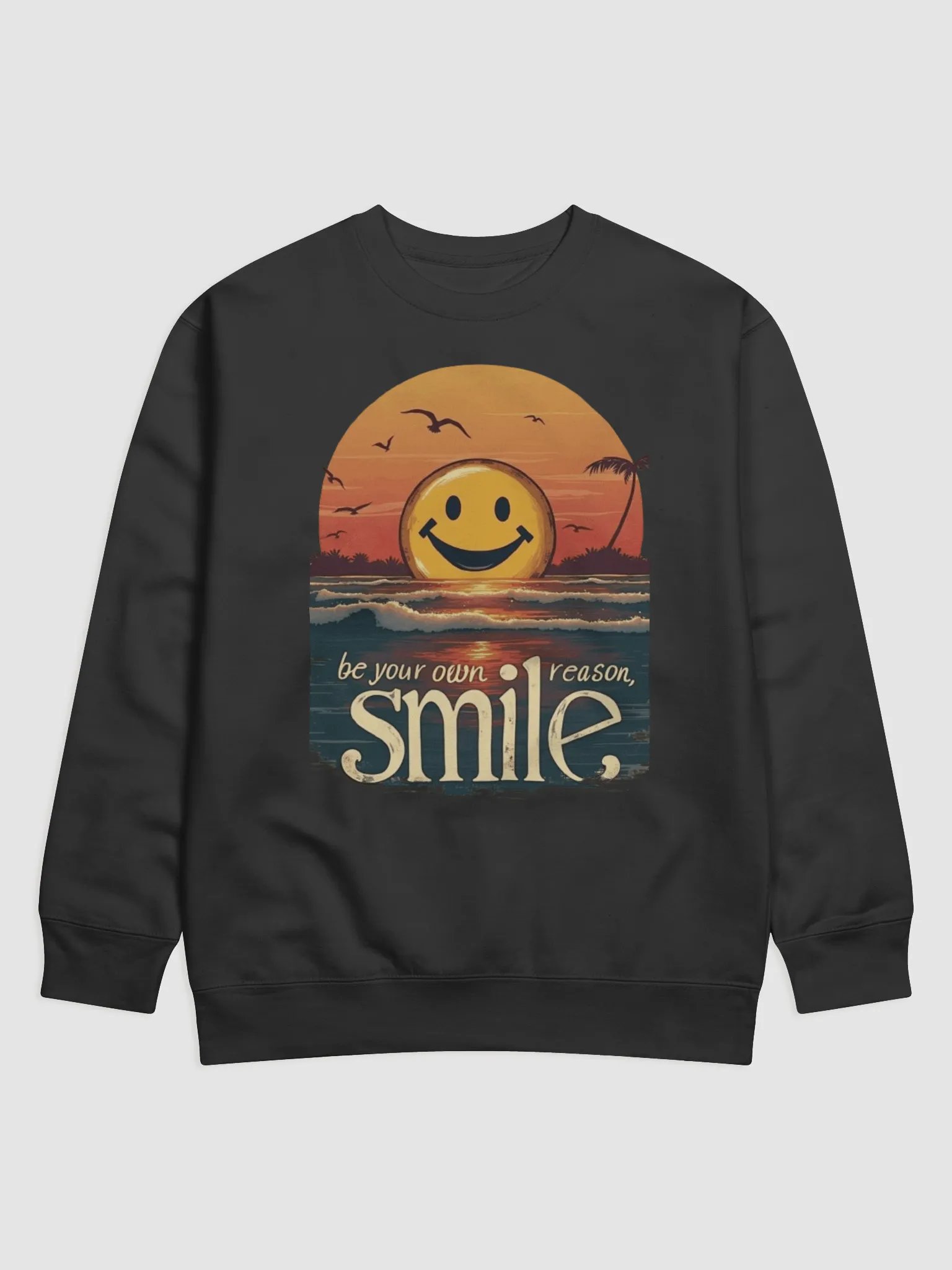 Sunset Smiley Unisex Sweatshirt product image (1)
