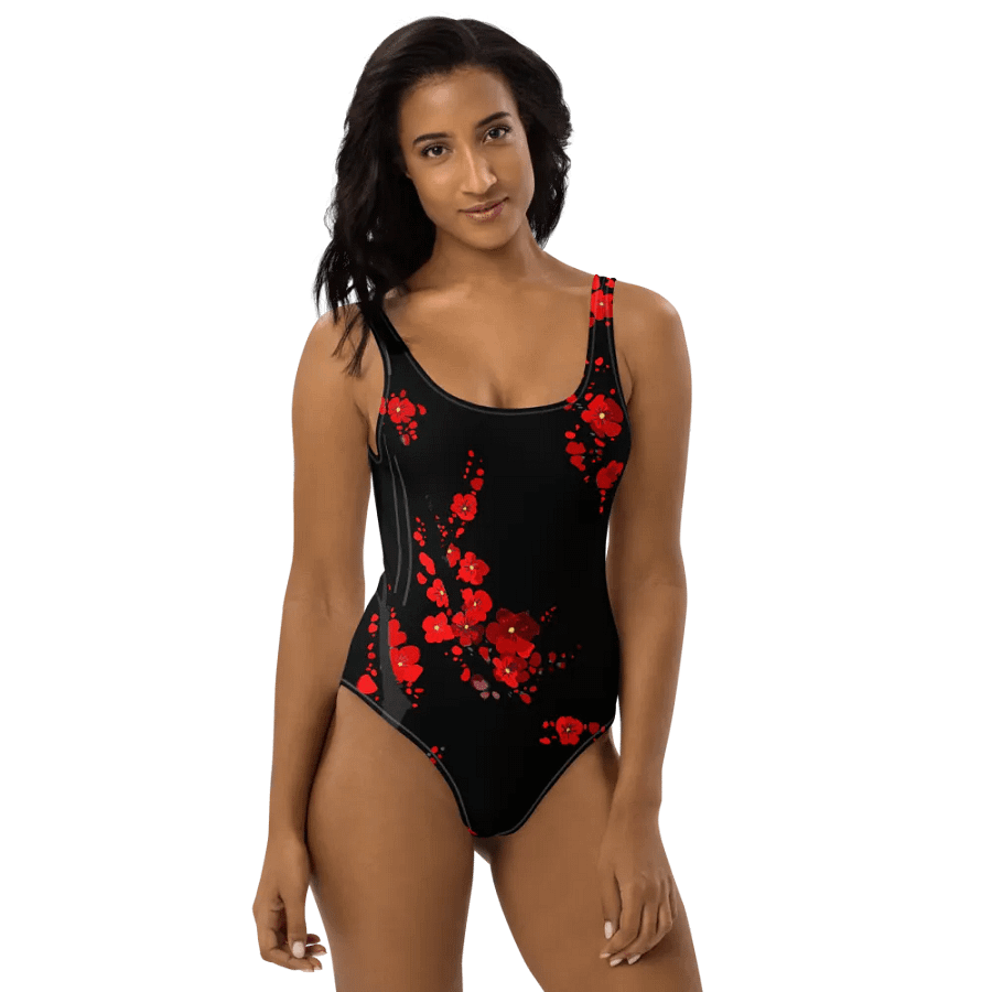 Sakura Blossom Burst - Swimsuit Black product image (12)