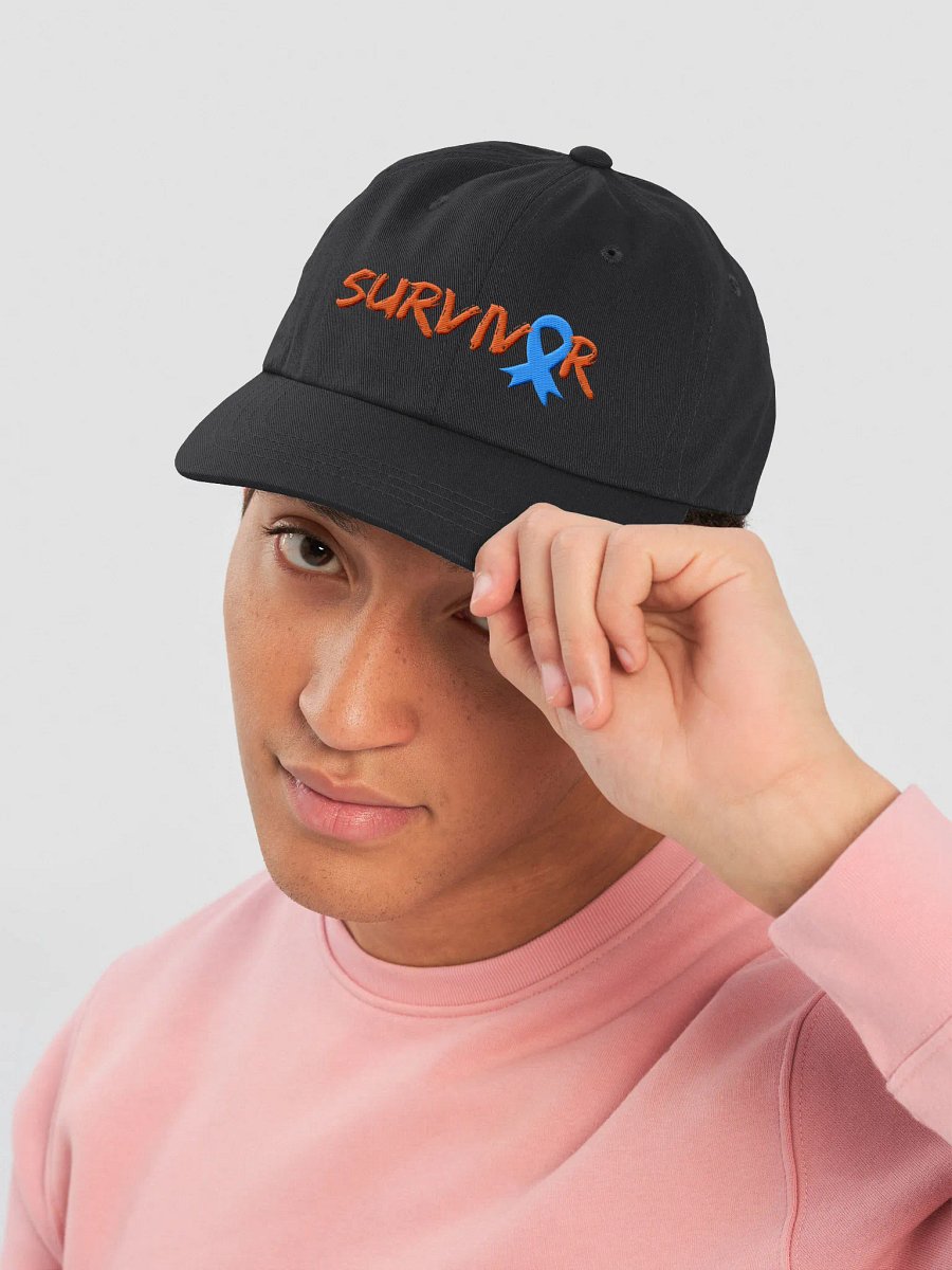 Survivor Awareness Blue Ribbon Dad Hat product image (21)