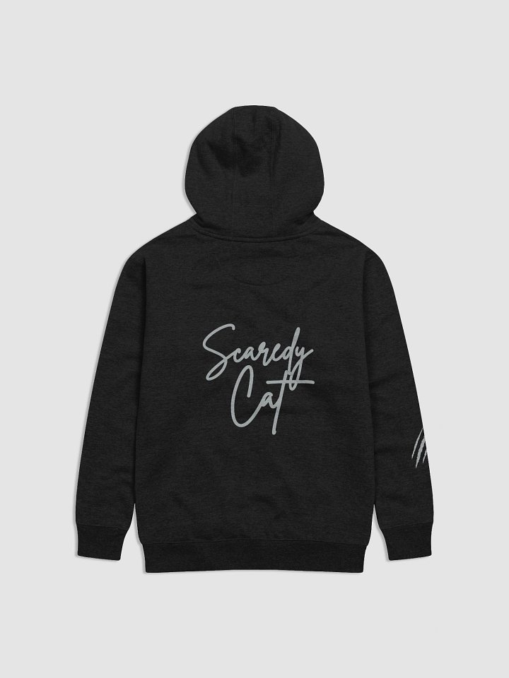 Scaredy Cat Unisex Hoodie-Cat front/Scratch Sleeve product image (2)
