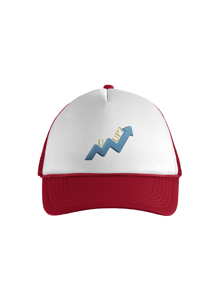 "U Up?" Blue Trendsetter Upward Arrow Foam Trucker Hat product image (2)