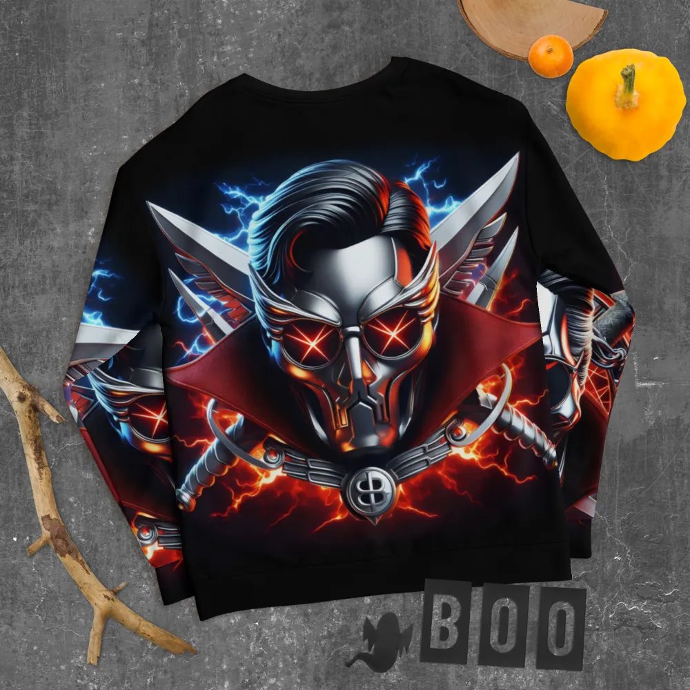 Silver Robot-Skull Face - Unisex Sweatshirt #15 product image (10)