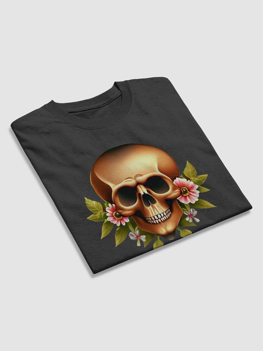 Skull with Nice Flowers Skull, skulls, skull art design, skeleton, skull and bones, scary, skull tattoo, artistic skull, human skull, dark skull, bones, Halloween, flowers product image (23)