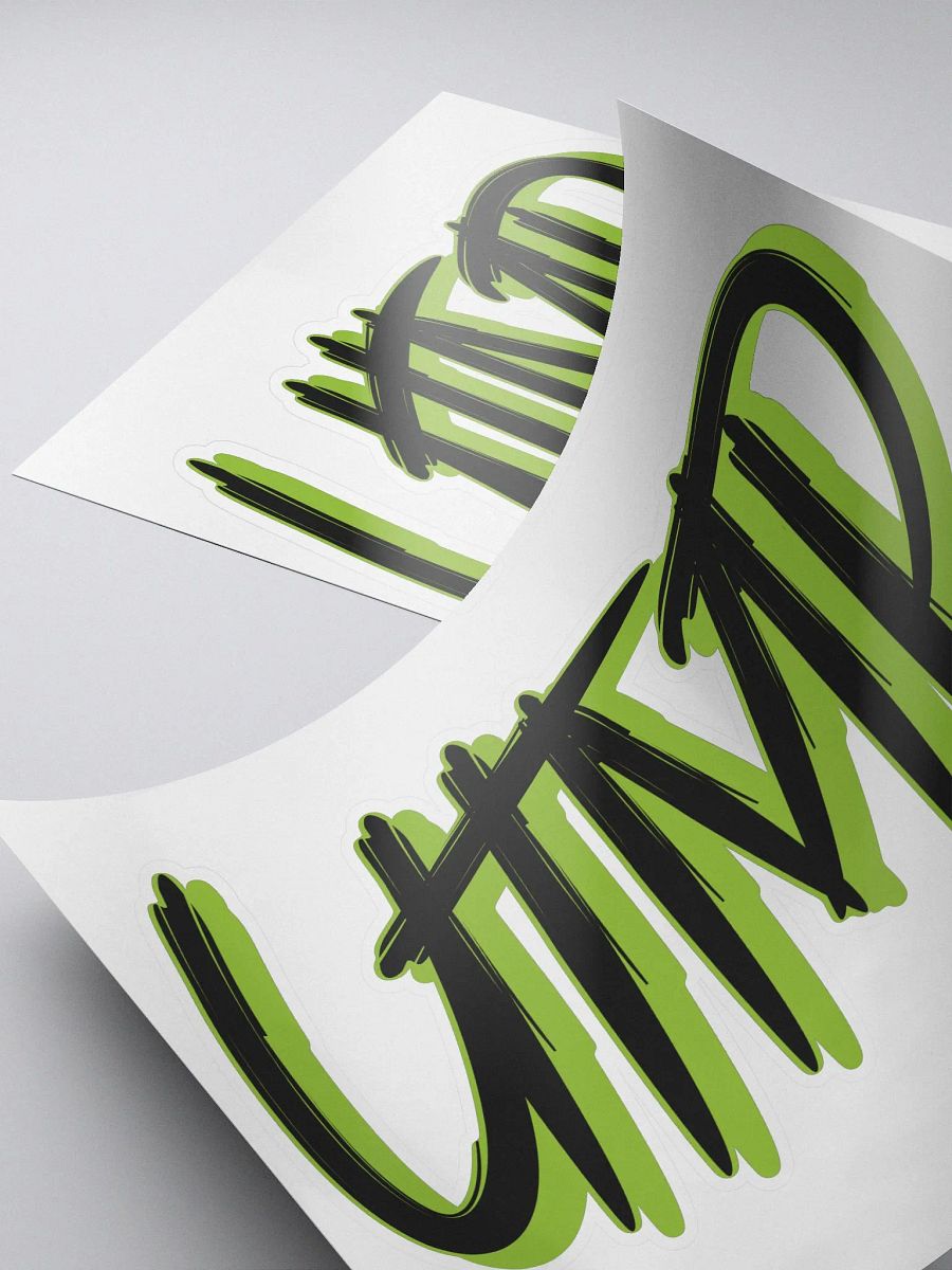 Kiss Cut Sticker - UTMP Logo Black / Green product image (4)