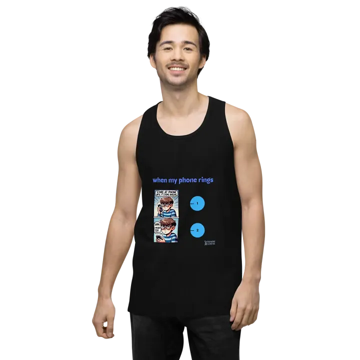 Phone Call Humor Premium Tank Top product image (7)