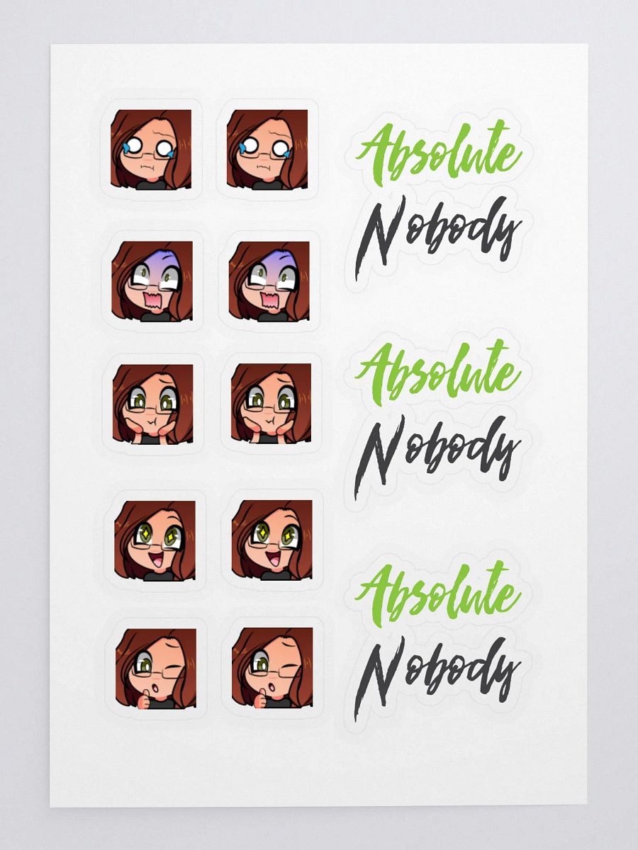 Faces of Nobody Sticker Sheet product image (3)