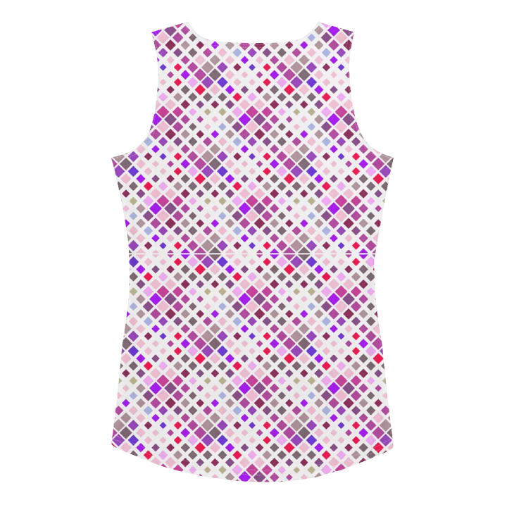 Colorful Square Pattern Design Tank Top - Ver 5 product image (2)