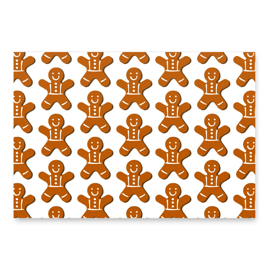Gingerbread Cookie Wrapping Paper product image (2)