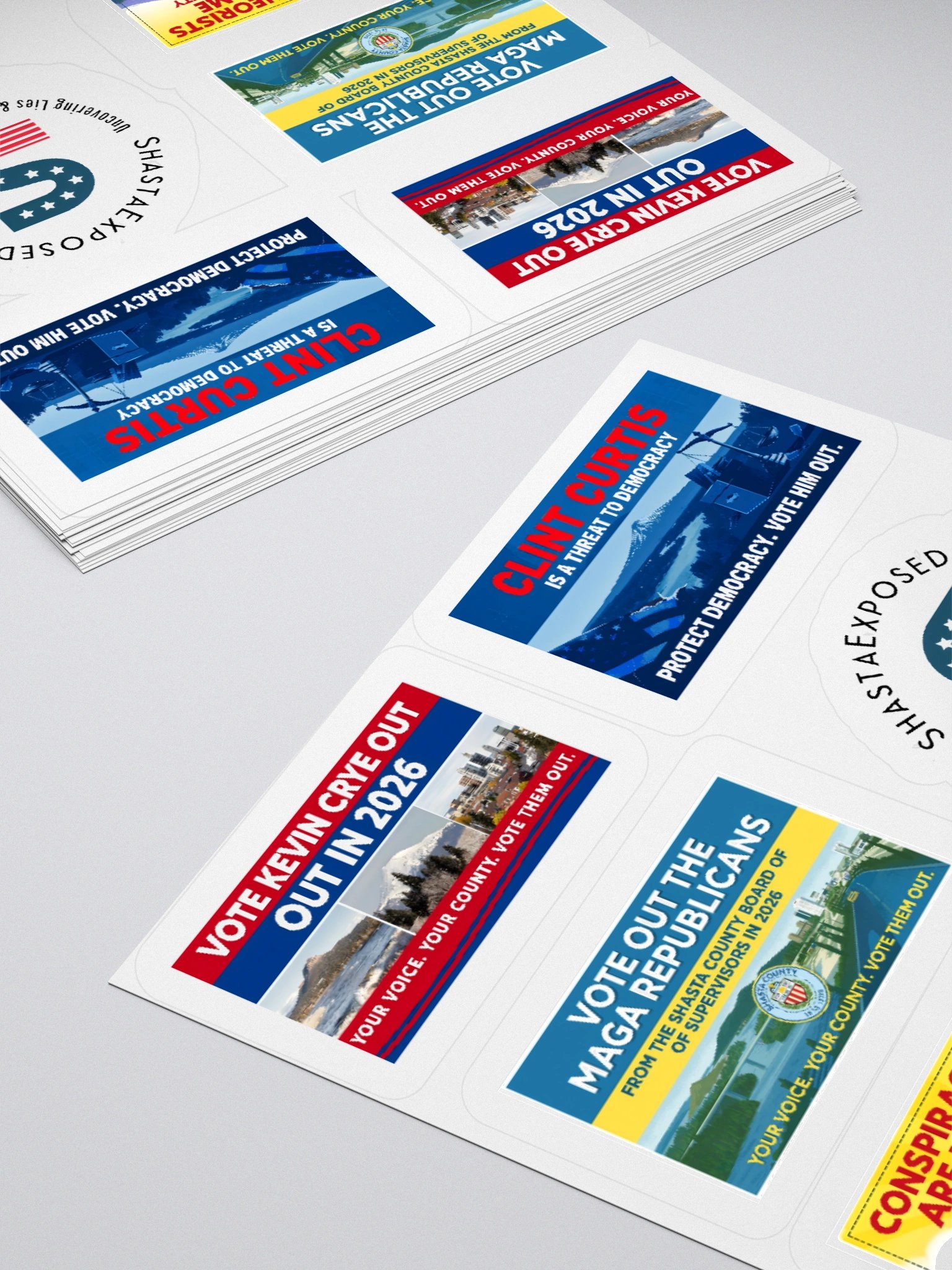 Political Message Kiss Cut Stickers Set product image (16)