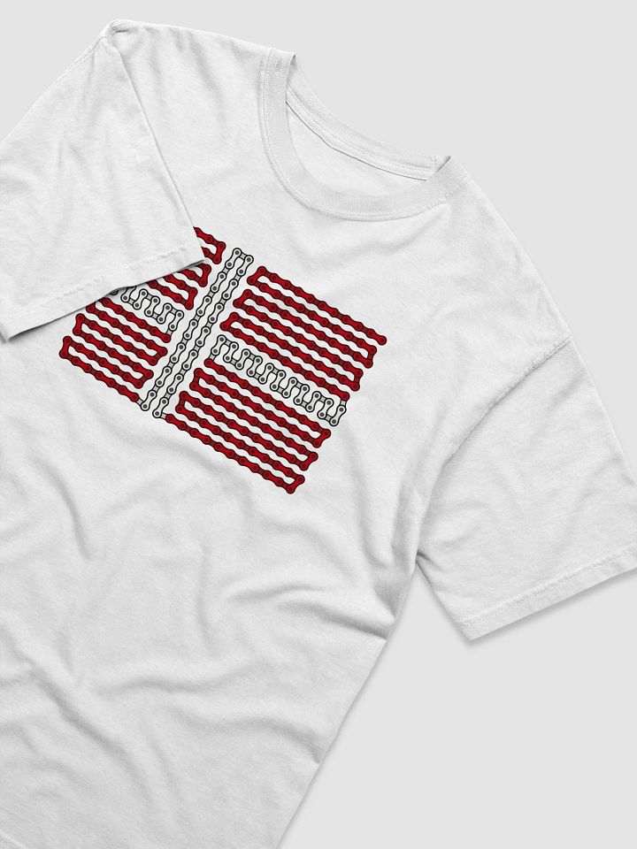 Denmark Bike Chain Flag on Heavyweight Tee product image (2)