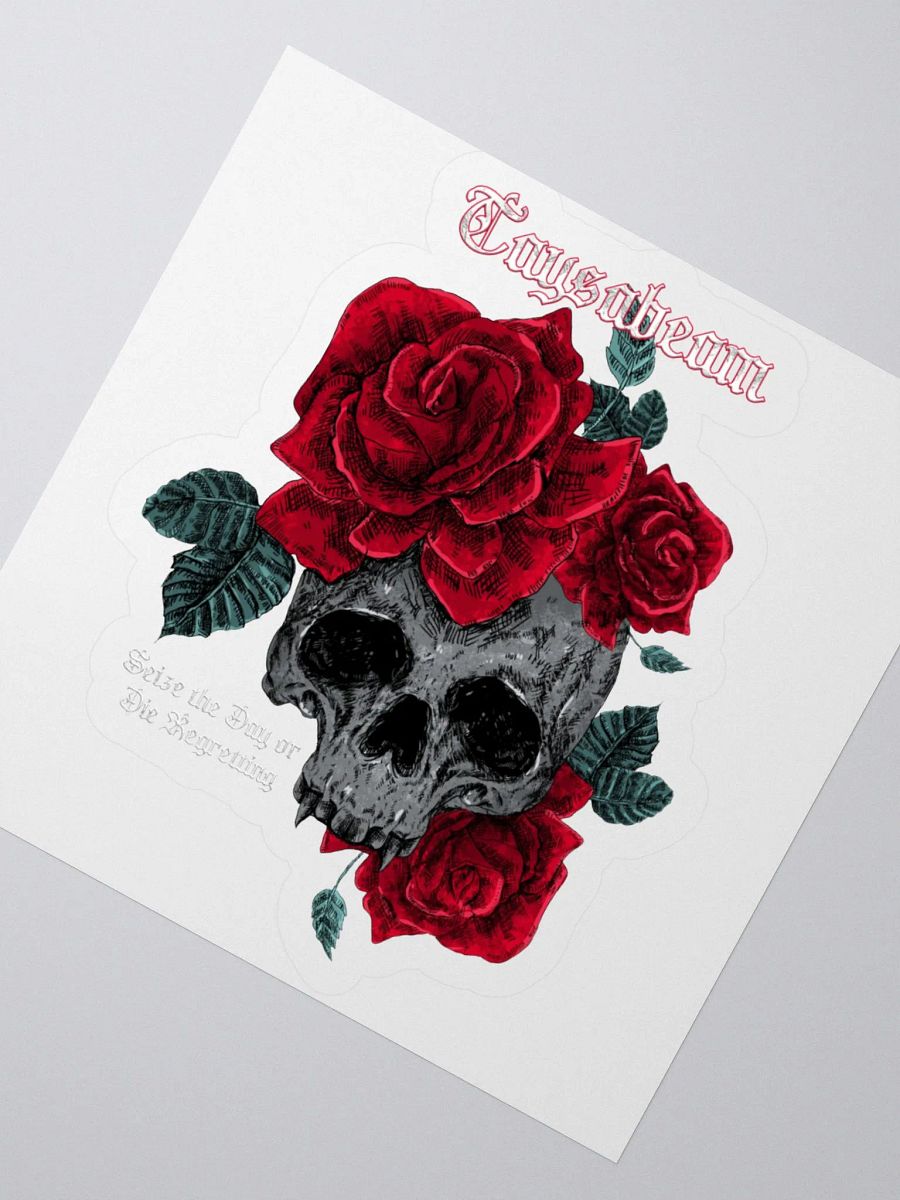 Gothic Skull and Roses Kiss Cut Stickers product image (4)