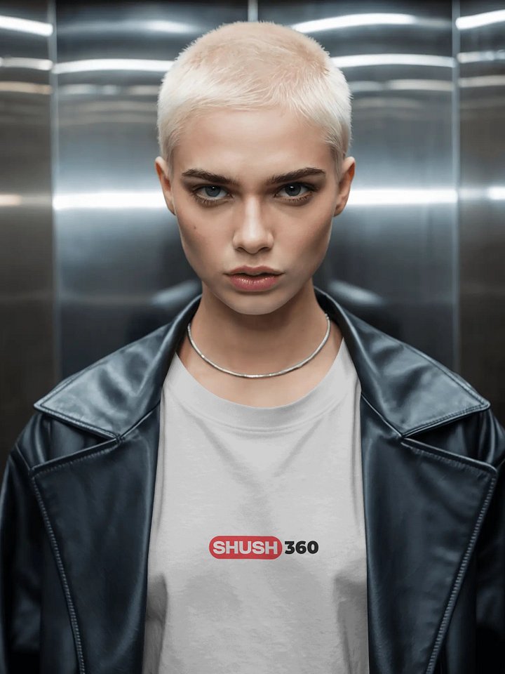 SHUSH360 — Signature Tee White product image (1)